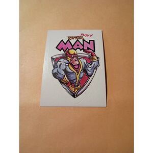 1983 General Mills Zero Hero Trading Card Sticker Vintage #57 Putty Man